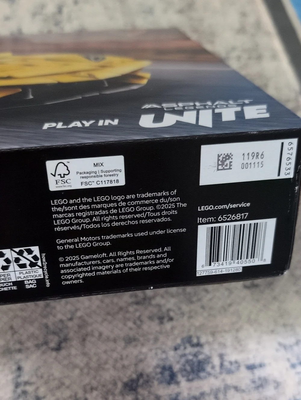 Factory Sealed Lego Technic 42205 Chevrolet Corvette Stingray